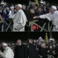 البابا فرنسيس يعتذر  عن ضرب يد امرأة جذبته بقوة