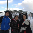 في لبنان مرقد عنزة A Korean family in the Middle East Snow Mountain