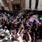 تشيع  المسعفة النجار (21 عاما). 123 حصيلة القتلى الفلسطينيين