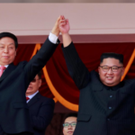 North Korea military parade features floats and flowers, not missiles